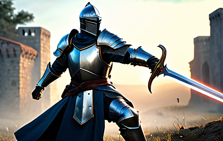 Revamped Knight in Action**
"A fully clothed, professional-looking Knight in gleaming, modest armor, wielding a sword, executing a new skill with vibrant visual effects, set in a dynamic fantasy battlefield environment, appropriate attire, safe for work, perfect anatomy, natural proportions, high-resolution digital art, family-friendly, bright and heroic lighting."
**