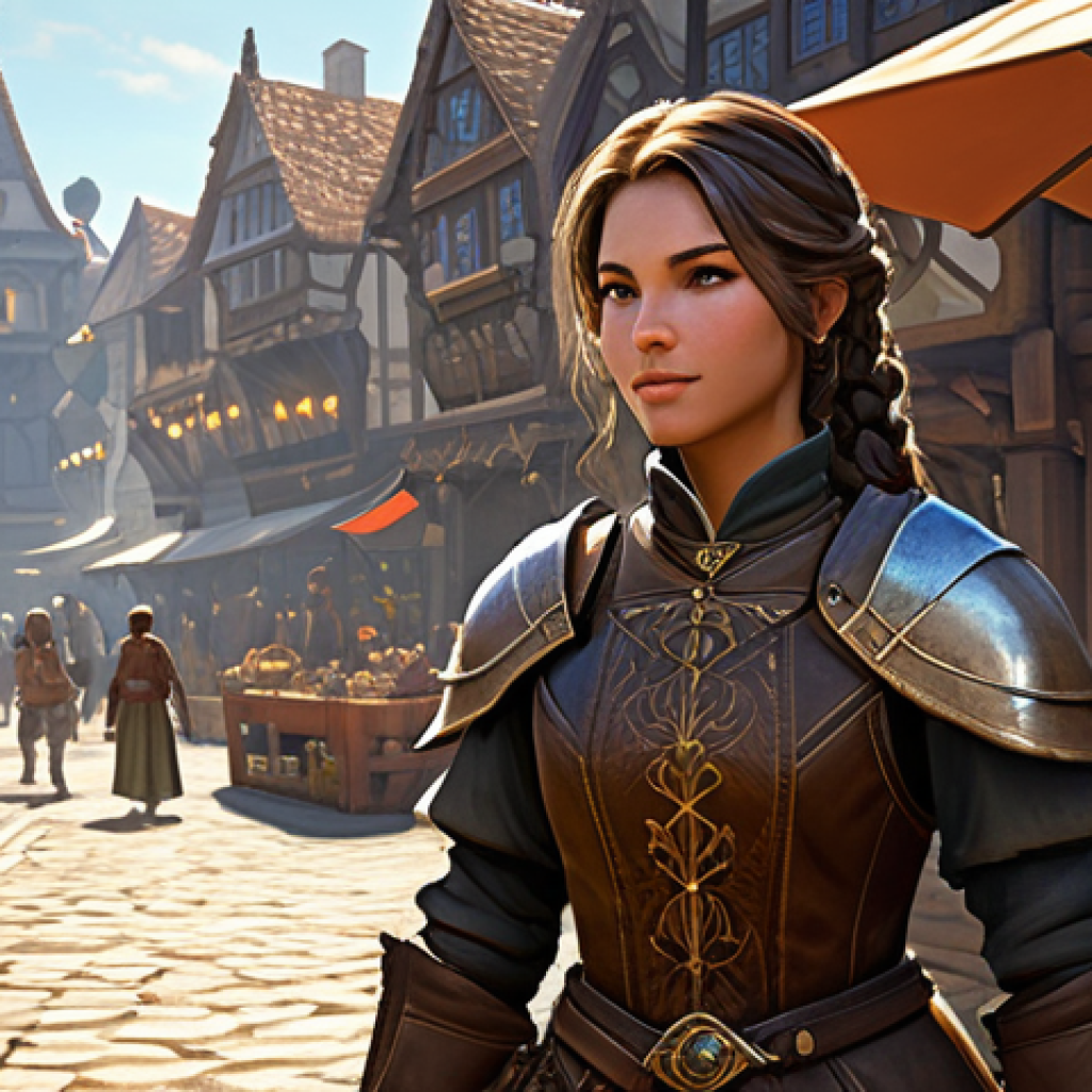 리니지 아이템 거래 주의사항 - **Prompt: Vigilant Trader in a Bustling Lineage Marketplace**
A fully clothed, diligent female f...