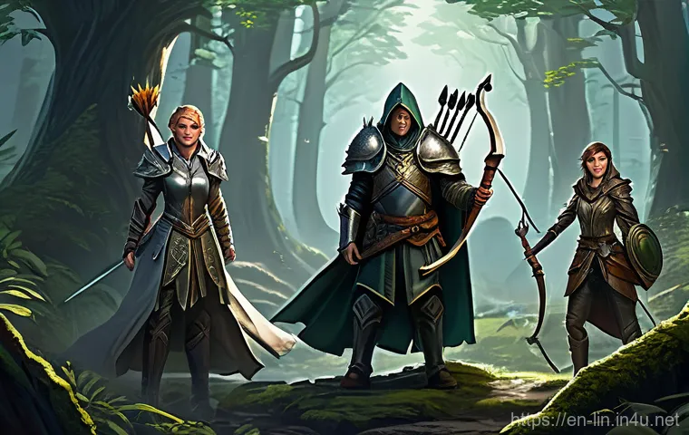 리니지 PVP 입문 가이드 - **Agile Dark Elf Assassin in a Stealthy Urban Environment.**
    A full-body, dynamic action shot of...