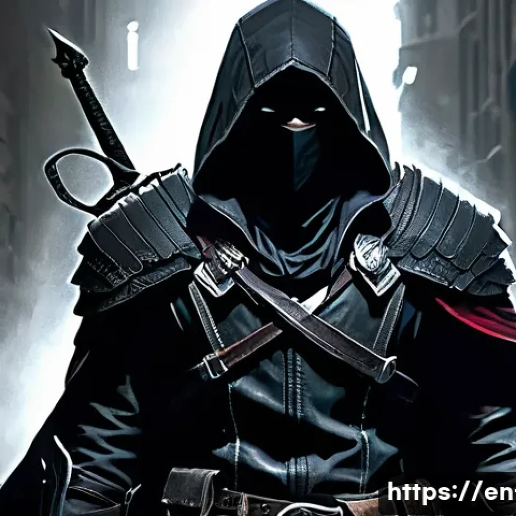 리니지 PVP 전략 가이드 - **Burst Assassin in Shadow Ambush**: A highly detailed, full-body image of a male or female Burst As...